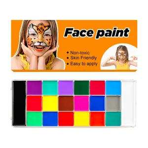 Изготовленным на заказ логосом 12 видов цветов кожи лица и тела краски карандаш Радуга Хэллоуин лицо краской комплект