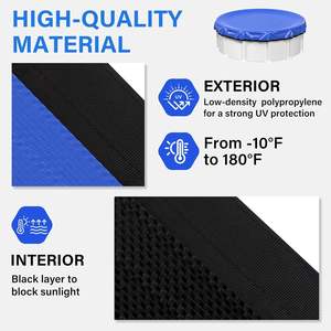 Couverture de <span class=keywords><strong>piscine</strong></span> <span class=keywords><strong>d</strong></span>'hiver en PVC poly robuste, adaptée à la taille de la <span class=keywords><strong>piscine</strong></span> 24 pi, couverture de <span class=keywords><strong>piscine</strong></span> <span class=keywords><strong>ronde</strong></span> <span class=keywords><strong>hors</strong></span> <span class=keywords><strong>sol</strong></span> - Product Image 6