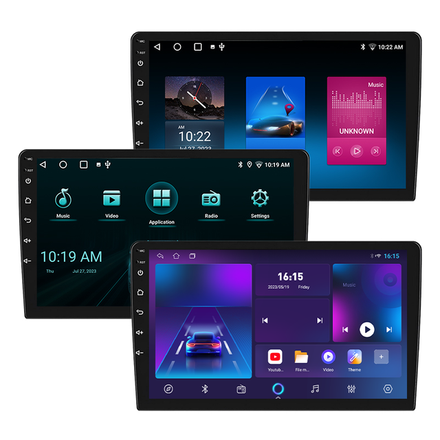 KZS 9/10Inch 2DIN Full Touch Screen Android15 Car Radio FM USB CarPlay Built-in WiFi Steering Wheel Control DSP OLED 1 Year