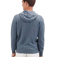 Sweat-shirt à capuche pour homme de haute qualité avec logo personnalisé, manches longues, fermeture éclair, en cachemire doux, tricoté, cardigan, sweat-shirt pour homme