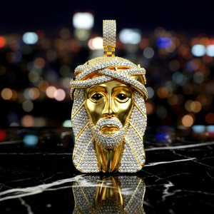 Hip Hop Religious Jesus Diamond <b>Pendants</b> Charms Necklaces Men Women Wholesale 10k <b>Solid</b> <b>Gold</b> Lab Grown Diamonds - Product Image 1