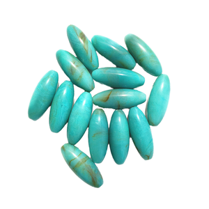 Perles ovales longues en acrylique écologique, grandes, en plastique Lucite, pour la confection de bijoux, accessoires de tissage, vente en gros - Product Image 1