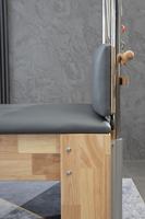 Nouveau Reformer de Pilates Professionnel Portable en Bois de Chêne Massif, Table d'Entraînement de Yoga Multifonctionnelle pour la Santé