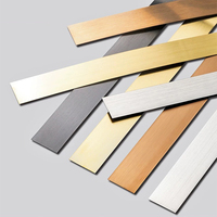 Bande auto-adhésive décorative d'acier inoxydable pour la décoration de meubles de plafond de mur