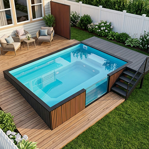 Ready on Sale Brand New Above Ground Prefabricated Multifunctional Swim Pool and Spa for Outdoor Adult Swimming pool - Product Image 5