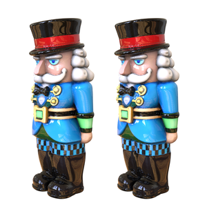 Bán buôn tùy chỉnh <span class=keywords><strong>nutcracker</strong></span> Gốm Muối và hạt tiêu Shakers mới lạ kỳ nghỉ gia vị Dispenser cho lễ hội nhà bếp trang trí nội thất - Product Image 2