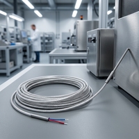 Sonde de température industrielle personnalisée de type E, capteur thermocouple blindé pour contrôle de température