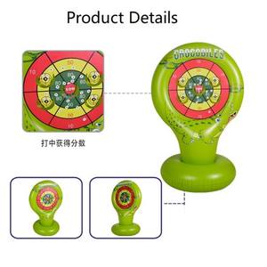 Juego de Lanzamiento de Objetivos de Cocodrilo Inflable de PVC, Resistente al Agua, para Exteriores - Product Image 3