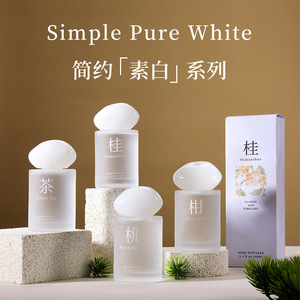 <b>Reed</b> <b>Diffuser</b> Set Glass Cylinder Alcohol Free 120-180 Days Duration For Living Room Bedroom Gift - Product Image 3