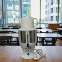 Nouveau modèle de théière électrique 5L, samovar en acier inoxydable, maintien au chaud, thermostat, samovar turc, théière