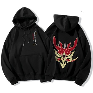 <b>Mens</b> Embroidered Graphic for Zhongli 3D Hooded Pullover Hoodie <b>Cosplay</b> Costume for Adult Youth Oversized - Product Image 3