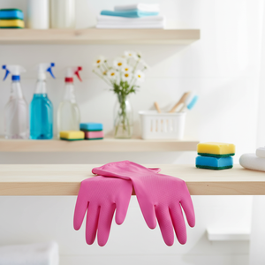 Gants en latex pour le ménage, design unisexe, taille unique, toucher doux, imperméables, multi-usages - Product Image 1