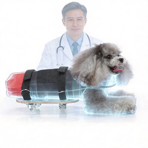 Planche à roulettes réglable pour animaux de compagnie avec <span class=keywords><strong>sac</strong></span> de transport protecteur pour chiens et chats paralysés, roues universelles silencieuses, aide à la mobilité - Product Image 1