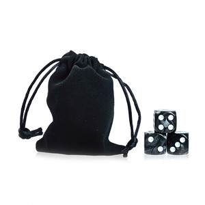Juego de Dados Personalizados con Patrón de Perlas de Color, Dados de Seis Caras de 16 mm, Juego de Dados D6 Estándar con Bolsa de Terciopelo para Juegos de Rol DnD, Juegos de Mesa - Product Image 2