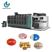 Automatic Cardboard Flexographic Printing Slotting Rotary Die Cutting Machine Pizza Box Making Machine