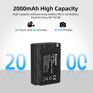 KingMa NP-FZ100 2000mAh Rechargeable Numérique Batterie NP-FZ100 7.2v Numérique Batteries pour <span class=keywords><strong>Sony</strong></span> <span class=keywords><strong>A5000</strong></span> A6300 - Product Image 2
