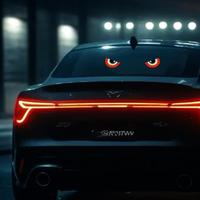 Nouveauté : Lumières décoratives LED pour voiture « Devil Eye », lampe à grands yeux pour personnalisation, multimodes, alimentation USB, norme Carclean