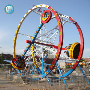 Emocionantes instalaciones de Parque de Atracciones <span class=keywords><strong>Happy</strong></span> Wheel Rotary Ride Ferris Ring Car a la venta - Product Image 3