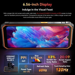 Prix d'usine <span class=keywords><strong>Blackview</strong></span> BV4800 <span class=keywords><strong>Pro</strong></span> 4G+128G Téléphone robuste IP68/IP69K 6.56 pouces HD+ 60Hz Appareil photo 16MP 5180mAh 10W Étanche mondial - Product Image 5