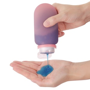 ชุดอุปกรณ์เดินทางซิลิโคนแบบบีบเติมได้ชุด90มล. ภาชนะขนาดพกพา2ออนซ์3ออนซ์สำหรับใช้ในห้องน้ำ - Product Image 6