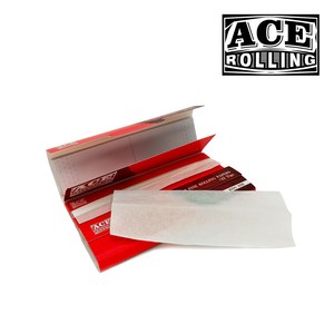 กระดาษมวนบุหรี่ OEM ACE Red Pack ขนาดคิงไซส์ แบบสมุด 32 แผ่น พร้อมทิปส์สำหรับมวนยาสูบ กระดาษมวนบุหรี่แบบกำหนดเอง - Product Image 6