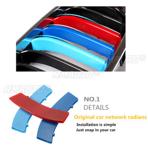 Juego de 3 Adhesivos Decorativos para Parrilla de Coche BMW Serie 1, 3, 5, F30, F31, X5, X6, E90, E91, F10, F11, F18, E60, E61, E70, E84, F48, F20, F21 - Product Image 2