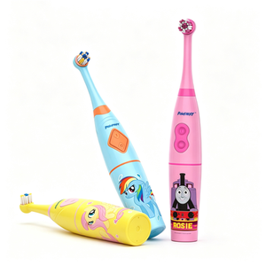 Brosse à dents électrique légère pour enfants, fonctionnant sur piles, avec logo personnalisé, vibration oscillante, brosse à dents sonique extra douce - Product Image 1