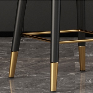 Tabourets de bar en cuir italien <span class=keywords><strong>pour</strong></span> îlot de <span class=keywords><strong>cuisine</strong></span>, sièges orange foncé, 65 cm, tabourets de bar robustes - Product Image 6