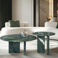 Table basse rectangulaire en onyx vert, pierre naturelle, moderne et écologique, pour salon, hôtel et appartement