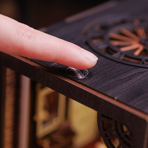 Agence de détectives Rose, porte-livres en bois 3D à monter soi-même - Puzzle à assembler à la main, modèle architectural, cadeau créatif pour un anniversaire/décoration d'intérieur - Product Image 5