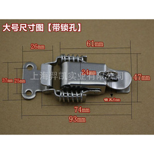 Xinjieliang Stainless Steel <b>Spring</b> Hook And Loop Heavy Duty Luggage Hardware With Lock Hole And Without Lock Hole For Bag Making - Product Image 2