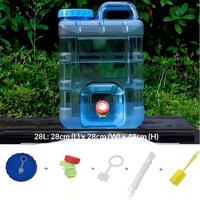 Carafe d'eau portable de qualité alimentaire, sans BPA, étanche, pour le camping en plein air, résistante aux fuites, écologique, durable, avec robinet