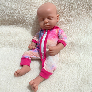 Muñeca <span class=keywords><strong>Reborn</strong></span> de Silicona Suave de <span class=keywords><strong>Cuerpo</strong></span> Completo de 12 Pulgadas, Bebé Niña LouLou Pintada a Mano, 1.5 kg, Boca Abierta, Muñeca Recién Nacida con Pestañas Injertadas, Juguete de Regalo - Product Image 1