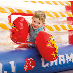 D06 <span class=keywords><strong>Intex</strong></span> 48250 Ring de Boxeo Inflable de PVC Jump-O-Lene, <span class=keywords><strong>Castillo</strong></span> de Ejercicio para Niños Pequeños, Coche de Carreras para Interiores - Product Image 3
