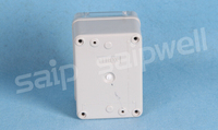 Kotak Sambungan SAIPWELL IP66 Tahan Air PC/ABS 110*80*85mm Kotak Saklar Luar Ruangan dengan Tutup Transparan