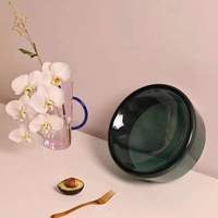 Plateau de fruits secs en verre Borosilicate, fait à la main, coloré et sur mesure, résistant à la chaleur, offre spéciale,