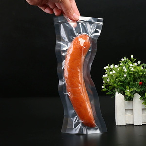 Transparent <b>Vacuum</b> Food <b>Bag</b> 14x20cm For Meat And Sausage Storage Compression Packaging Rectangle PE Material - Product Image 1