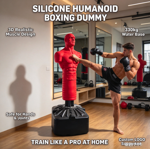 Silicone Humanoid Boxing Dummy 175cm Freestanding <strong>Standing</strong> Punching <strong>Bag</strong> with 330kg Water Base for Home Gym &amp; Martial Arts - Product Image 1