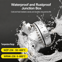WRNK/WZP-236 K Thermocouple blindé de type PT100 Résistance 0-800 ℃   Sonde de température ODM en acier inoxydable