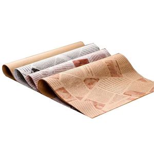 Sacchetti Personalizzati Stampati per Hamburger, Fogli Personalizzati per Produttori di Giornali, Vassoi Marroni Brandizzati, Carta Antigrasso - Product Image 3