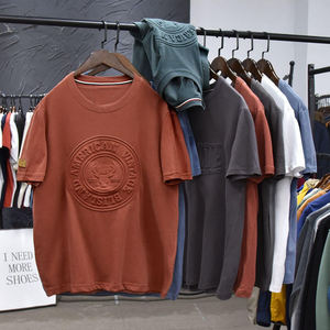 Camisetas Personalizadas al por Mayor con Estampado en Relieve, Camiseta con Cuello Redondo, Camiseta de Punto para Hombre - Product Image 4