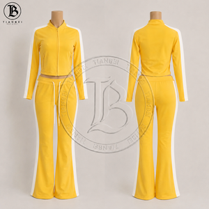 2026 Fall Velour Sweat Suits <strong>Women</strong> Custom Embroidered Logo Zipper Jacket and <strong>Jogger</strong> <strong>Women</strong> Two Piece <strong>Velvet</strong> Tracksuits Set - Product Image 6