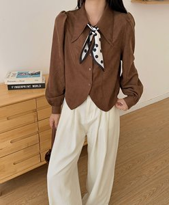 เสื้อสตรีทรงหลวมไซส์เดียวผ้าซาตินไอซ์ซิลค์แห้งเร็วและระบายอากาศได้ดีสำหรับใส่ทำงานในสำนักงานแบบสบายๆ<span class=keywords><strong>ล</strong></span>วด<span class=keywords><strong>ล</strong></span>ายพื้น - Product Image 1