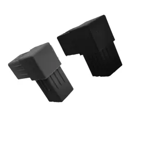 Black Gray Plastic 2ways Tube Connector for Tube Connections 25mm Plastic Square Tube Connector