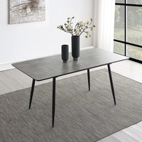 Table à manger en MDF avec autocollant de feuille de papillon moderne écologique en gros pour la maison et l'hôtellerie