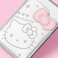 Étui magnétique Hello Kitty pour cartes et documents d'identité, pochette mignonne, support portable pour l'extérieur et les affaires