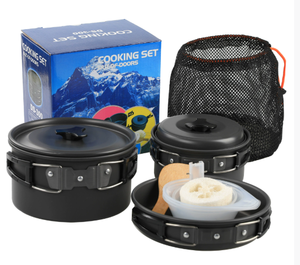 <span class=keywords><strong>Outdoor</strong></span>-Wasserkocher <span class=keywords><strong>Camping</strong></span>- und Picknick-Ausrüstung Komplettes Topfset Tragbarer Butangasherd für <span class=keywords><strong>Outdoor</strong></span>-Teekochtopf - Product Image 3