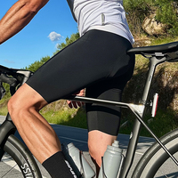 Cuissard de cyclisme haute performance pour homme grande taille, respirant, avec bretelles en maille, séchage rapide, rembourré, antichoc, compression ajustée