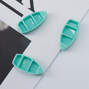 Artisanat en résine fait à la main écologique Micro paysage <span class=keywords><strong>bateau</strong></span> ornements bijoux à bricoler soi-même accessoires réfrigérateur aimant noël - Product Image 1