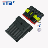 Conector impermeable para coche 5 pines 282108-1 282090-1 Terminal de acoplamiento de arnés de enchufe conector HID de dos o tres cables 2/21